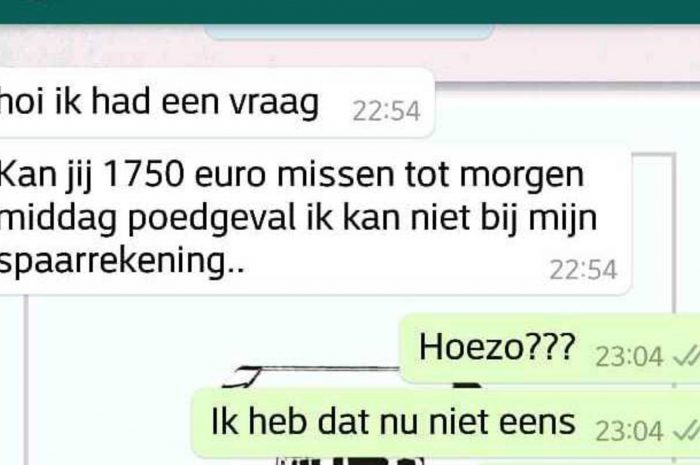 Wees alert voor oplichting via WhatsApp of sms